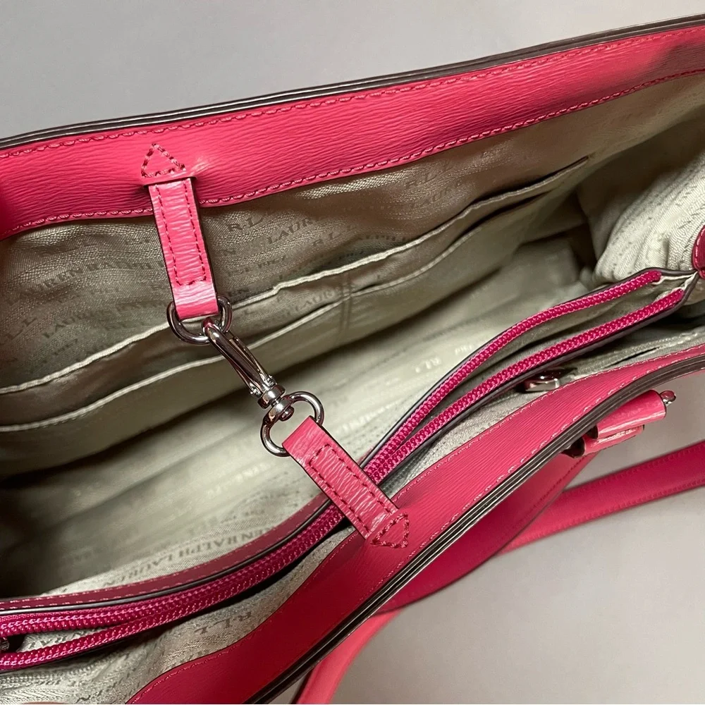 LIKE NEW Lauren Ralph Lauren GORGEOUS Lowell Large Tote/Carry-All - Pink